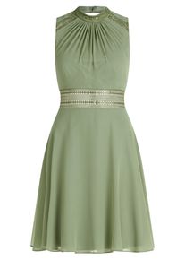 Cocktailkleid Vera Mont "Cocktailkleid mit Spitzeneinsatz", Damen, Gr. 38, EURO, gr&uuml;n (autumn gr&uuml;n), 100% Polyester Pol. recyc.., Kleider Cocktailkleid