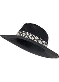 Sonnenhut styleBREAKER "Panama Strohhut Hutband Azteken Muster", Herren, schwarz, Obermaterial: 100% Papierstroh PAS., Modisch, H&uuml;te Sonnenhut