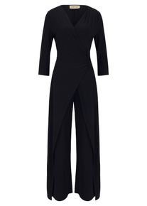 Jumpsuit Cartoon "Jumpsuit mit weitem Bein", Damen, Gr. 44, EURO, schwarz, Obermaterial: 95% Polyester PES. 5% Elasthan EL., Overalls Jumpsuit
