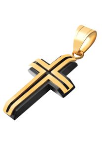 Adelia&acute;s Kreuzanh&auml;nger ADELIA&acute;S "Unisex Anh&auml;nger &iquest; Kreuz Kreuzanh&auml;nger aus Edelstahl", wei&szlig;, Schmuckanh&auml;nger, Damen, Edelstahl, Kreuzanh&auml;nger