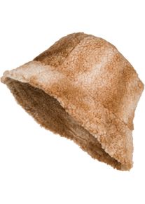 Fischerhut styleBREAKER "Teddyfell Fischerhut Ombr&eacute;", Herren, braun (braun, beige), Obermaterial: 100% Polyester PES., Modisch, H&uuml;te Fischerhut