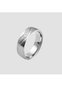 Adelia&acute;s Fingerring ADELIA&acute;S "Damen Ring aus Edelstahl mit Strass Steinchen" Gr. 52, silber, Fingerringe, Damen, 52, Edelstahl, Fingerring