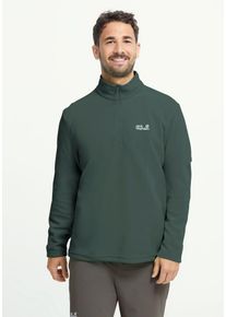 Fleecepullover Jack Wolfskin "TAUNUS 100 HZ M", Herren, Gr. XL (54/56), sago palm, Obermaterial: 100% Polyester, normal, Rundhals, Sweatshirts Fleecepullover