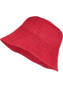 Fischerhut styleBREAKER "Fischerhut aus Papierstroh - Knautschhut", Herren, rot, Obermaterial: 100% Papierstroh PAS., Modisch, H&uuml;te Fischerhut