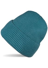 Strickm&uuml;tze styleBREAKER "Strickm&uuml;tze mit Rippenmuster", Damen, blau, Obermaterial: 100% Polyacryl PAN., Modisch, M&uuml;tzen Strickm&uuml;tze