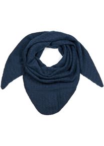 Dreieckstuch styleBREAKER "Strick Dreiecktuch meliert", Damen, dunkelblau, Obermaterial: 80% Viskose CV. 20% Wolle WO., Modisch, Modet&uuml;cher Dreieckstuch