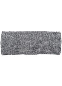 Stirnband styleBREAKER "Strick Stirnband mit Rauten Muster", Damen, grau, 100% Polyacryl PAN., Modisch, M&uuml;tzen Stirnband