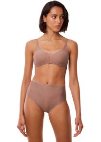 Slip Triumph "Shape Smart Maxi", Damen, Gr. L, braun (toasted almond), Microtouch, Obermaterial: 55% Elasthan, 45% Polyamid, unifarben, k&ouml;rpernah, Unterhosen Slip, gl&auml;ttend und schmeichelnd