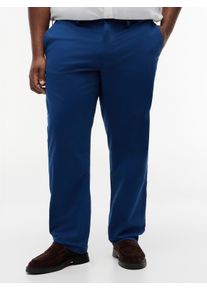 Tommy Hilfiger Big & Tall Chinohose "BT-CORE DENTON ESSENTIAL TWILL", Damen, Gr. 46, L&auml;nge 32, blau jean, Twill, Obermaterial: 97% Baumwolle, 3% Elasthan, TOMMY HILFIGER BIG & TALL, straight fit lang, Hosen Chinohose, Gro&szlig;e Gr&ouml;&szlig;en