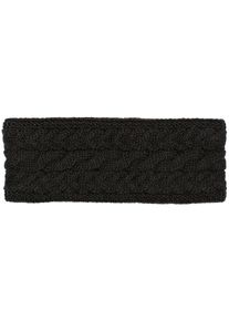 Stirnband styleBREAKER "Strick Stirnband mit Zopfmuster", Damen, schwarz, Obermaterial: 85% Polyacryl PAN. 15% Polyamid PA., Modisch, M&uuml;tzen Stirnband