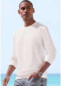 Langarmshirt John Devin, Damen, Gr. 3XL (64/66), creme, Jersey, Obermaterial: 60% Baumwolle, 40% Polyester, unifarben, regular fit, Rundhals, Rippb&uuml;ndchen, Shirts Langarmshirt, in Struktur-Qualit&auml;t und in modischen Farben