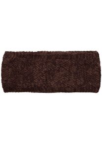 Stirnband styleBREAKER "Strick Stirnband mit Rauten Muster", Damen, braun (dunkelbraun), 100% Polyacryl PAN., Modisch, M&uuml;tzen Stirnband