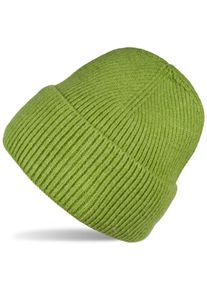 Strickm&uuml;tze styleBREAKER "Strickm&uuml;tze mit Rippenmuster", Damen, gr&uuml;n (lindgr&uuml;n), Obermaterial: 100% Polyacryl PAN., Modisch, M&uuml;tzen Strickm&uuml;tze