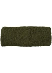 Stirnband styleBREAKER "Strick Stirnband mit Rauten Muster", Damen, gr&uuml;n (oliv), 100% Polyacryl PAN., Modisch, M&uuml;tzen Stirnband