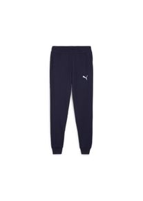Trainingshose Puma "TEAMGOAL CASUALS PANTS", Herren, Gr. L, N-Gr, Puma navy, Puma wei&szlig;, Sweatware, Obermaterial: 100% Baumwolle, unifarben, slim fit normal, Hosen Trainingshose, aus Baumwolle, mit Eingrifftaschen, Slim Fit Passform