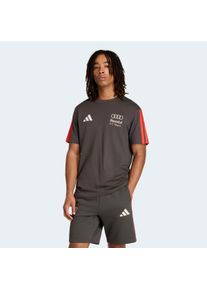 T-Shirt adidas Performance "AUDI REVOLUT F1 TEAM DNA, KURZ&Auml;RMLIG", Damen, Gr. XL, utility schwarz, Obermaterial: 100% Baumwolle, Rundhals, Shirts T-Shirt