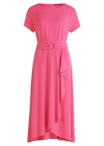 Midikleid Betty Barclay "Midikleid mit Volant", Damen, Gr. 36, EURO, pink (pink flamb&eacute;), 95% Polyester PES. 5% Elasthan EL., Kleider Midikleid