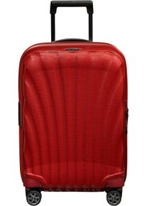 Hartschalen-Trolley Samsonite "C-LITE 55 EXP, verschiedene Farben", Damen, Gr. B/H/T: 40cm x 55cm x 20cm 36 l, rot (chili rot), Polypropylen, unifarben, Basic, Koffer Hartschalen-Trolley, f&uuml;r Ferien, Gesch&auml;ftsreise, Reise und Urlaub, mit Volumenerweiterung