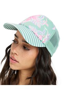 Trucker Cap Roxy "Hibiscus Island", Damen, basil kartofeel swim, Kunstfaser, Caps Trucker Cap