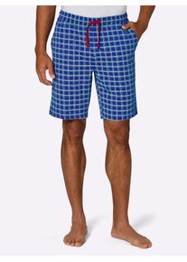 w&auml;schepur Schlafhose W&Auml;SCHEPUR, Herren, Gr. 60/62, Normalgr&ouml;&szlig;en, royalblau, kirsche, kariert, 100% Baumwolle, gemustert, kariert, mehrfarbig, Hosen Schlafhose