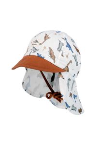 Schirmm&uuml;tze MaxiMo, Jungen, Gr. 53, wollwei&szlig;, rehbraun, Canvas, Obermaterial: 100% Baumwolle, M&uuml;tzen Schirmm&uuml;tze