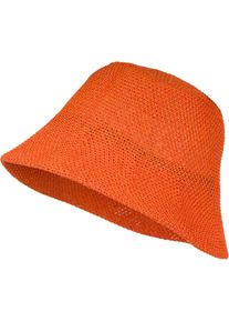 Fischerhut styleBREAKER "Fischerhut aus Papierstroh - Knautschhut", Herren, orange, Obermaterial: 100% Papierstroh PAS., Modisch, H&uuml;te Fischerhut