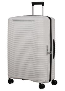 Hartschalen-Trolley Samsonite "UPSCAPE, verschiedene Gr&ouml;&szlig;en und Farben", Damen, Gr. B/H/T: 51cm x 75cm x 30cm 104 l, wei&szlig; (cloud wei&szlig;), Polypropylen, gestreift, Koffer Hartschalen-Trolley, mit Volumenerweiterung, mit Tragegriff oben und seitlich