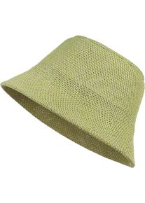 Fischerhut styleBREAKER "Fischerhut aus Papierstroh - Knautschhut", Herren, lindgr&uuml;n, Obermaterial: 100% Papierstroh PAS., Modisch, H&uuml;te Fischerhut