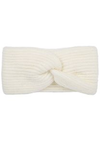 Stirnband styleBREAKER "Strick Stirnband Rippenmuster Twist Knoten", Damen, wei&szlig; (creme), Obermaterial: 80% Polyacryl PAN. 20% Wolle WO., Modisch, M&uuml;tzen Stirnband