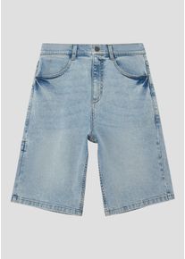 Jeansbermudas s.Oliver JUNIOR, Jungen, Gr. 176, N-Gr, light blau, Web, Obermaterial: 83% Baumwolle, 15% Polyester, 2% Elasthan, unifarben, normal kniefrei, Jeans Jeansbermudas, im 4-Pocket-Style und mit Stretch/f&uuml;r Boys