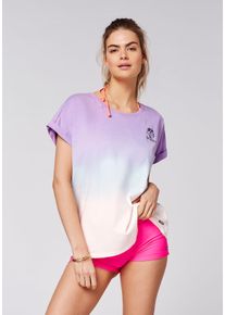 T-Shirt Chiemsee, Damen, Gr. L (40), wei&szlig;, lila, 100% Baumwolle, Rundhals, Shirts T-Shirt