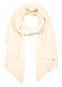 XXL-Schal styleBREAKER "Asymmetrischer unifarbener Web Schal", Damen, creme, Obermaterial: 100% Viskose CV., Modisch, Modet&uuml;cher XXL-Schal