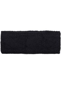 Stirnband styleBREAKER "Strick Stirnband mit Rauten Muster", Damen, schwarz, 100% Polyacryl PAN., Modisch, M&uuml;tzen Stirnband