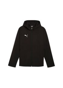 Softshelljacke Puma "TEAMADDITIONS SOFTSHELL+ JACKET", Damen, Gr. XL, Puma schwarz, Trikot, Obermaterial: 100% Polyester, gemustert, regular fit normal, Jacken Softshelljacke, f&uuml;r Fu&szlig;ball und sportliche Aktivit&auml;ten, mit Kapuze, Regular Fit