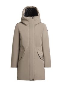 Wintermantel Khujo "Wintermantel Diance", Damen, Gr. XS, beige (greige), Obermaterial: 100% Polyester PES. Obermaterial: Futter: 100% Polyester PES. 100% Polyester PES., M&auml;ntel Wintermantel