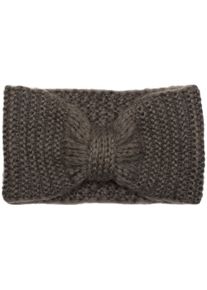 Stirnband styleBREAKER "Strick Stirnband mit Reiskorn Strickmuster", Damen, dunkelgrau, Obermaterial: 100% Polyester PES., Modisch, M&uuml;tzen Stirnband