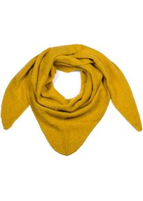 Dreieckstuch styleBREAKER "Strick Dreiecktuch meliert", Damen, curry, Obermaterial: 80% Viskose CV. 20% Wolle WO., Modisch, Modet&uuml;cher Dreieckstuch