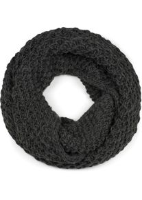 Strickschal styleBREAKER "Grobstrick Loop Schal", Damen, dunkelgrau, Obermaterial: 10% Viskose CV. 80% Polyacryl PAN. 10% Wolle WO., Modisch, Modet&uuml;cher Strickschal