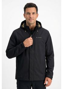 Regenjacke Vaude, Herren, Gr. XL, schwarz, Obermaterial: 100% Polyester. Futter: 100% Polyamid. Netzfutter: 100% Polyester, Jacken Regenjacke, f&uuml;r Outdoor- und Sportaktivit&auml;ten, sportlicher Stil