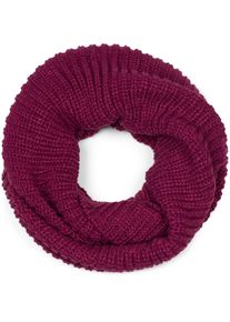 Strickschal styleBREAKER "Unifarbener Feinstrick Loop", Damen, bordeaux, violett, Obermaterial: 100% Polyacryl PAN., Modisch, Modet&uuml;cher Strickschal