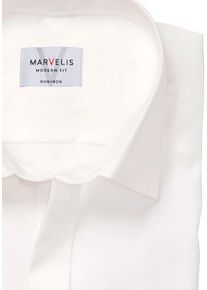 Langarmhemd MARVELIS, Damen, Gr. 46, N-Gr, hellbeige, Web, Obermaterial: 100% Baumwolle, Umschlagmanschette, Hemden Langarmhemd, Umschlagmanschette, New-Kentkragen, modern fit, b&uuml;gelfrei