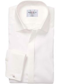 Langarmhemd MARVELIS, Damen, Gr. 48, N-Gr, hellbeige, Web, Obermaterial: 100% Baumwolle, Umschlagmanschette, Hemden Langarmhemd, Umschlagmanschette, New-Kentkragen, modern fit, b&uuml;gelfrei