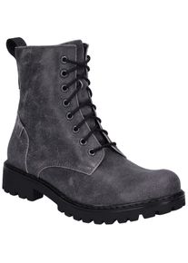 Stiefel Josef Seibel "Marta 16, asphalt-viola", Damen, Gr. 40, grau (asphalt, viola), Obermaterial: 100% Rindsleder Leather cow., Schuhe Stiefel