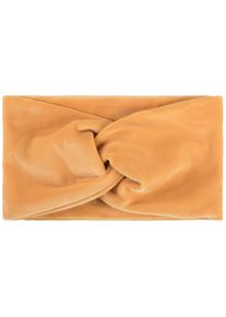 Stirnband styleBREAKER "Samt Stirnband mit Twist Knoten", Damen, orange, Obermaterial: 100% Viskose CV., Modisch, M&uuml;tzen Stirnband