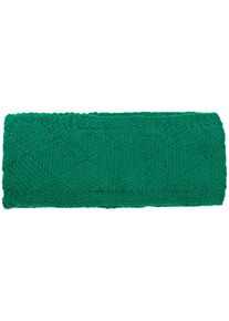 Stirnband styleBREAKER "Strick Stirnband mit Rauten Muster", Damen, gr&uuml;n, 100% Polyacryl PAN., Modisch, M&uuml;tzen Stirnband