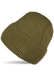 Strickm&uuml;tze styleBREAKER "Strickm&uuml;tze mit Rippenmuster", Damen, gr&uuml;n (oliv), Obermaterial: 100% Polyacryl PAN., Modisch, M&uuml;tzen Strickm&uuml;tze