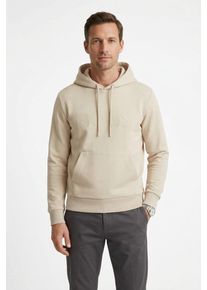 Hoodie BOSS Green "Soody", Herren, Gr. L, light beige272, Sweatware, Obermaterial: 95% Baumwolle, 5% Elasthan, unifarben, normal, Rundhals, B&uuml;ndchen, Sweatshirts Hoodie, Regular Fit, Kapuze mit Kordel, K&auml;ngurutasche, Logo-Druck