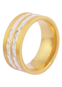 Adelia&acute;s Fingerring ADELIA&acute;S "Damen Ring aus Edelstahl" Gr. 68, gold, Fingerringe, Damen, 68, Edelstahl, Fingerring