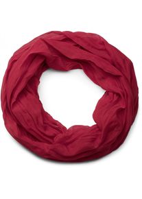 Loop styleBREAKER "Seidiger unifarbener Loop", Damen, rot, Obermaterial: 100% Viskose CV., Modisch, Modet&uuml;cher Loop