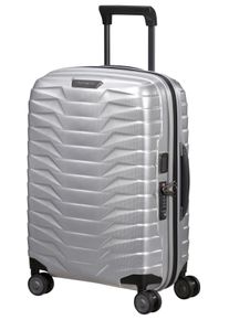Hartschalen-Trolley Samsonite "PROXIS, verschiedene Farben", Damen, Gr. B/H/T: 40cm x 55cm x 20cm 40 l, silber, Polypropylen, unifarben, Koffer Hartschalen-Trolley, aus Polypropylen, Tragegriff oben und seitlich